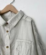 コットンラミースラブローン　シャツジャケット